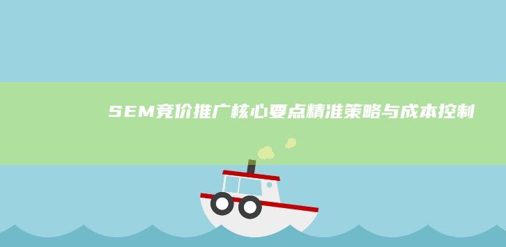 SEM竞价推广核心要点：精准策略与成本控制